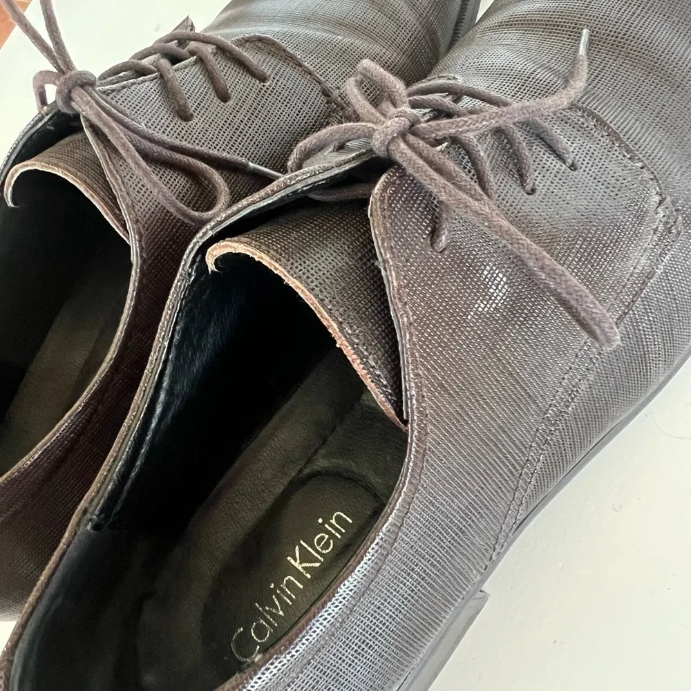 Calvin Klein Gordon Textured Dress Lace Up Shoe - Men’s 10.5